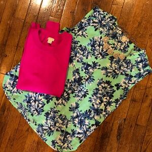 J.Crew Factory Printed Drapey Sleeveless Top - Green Photo Floral Print